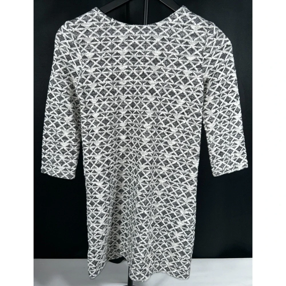 GapKids Black White Geometric Knit Sweater Dress‎ Girls Large 10 Holiday